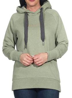 Elbsand Damen Hoodie ESSivane Kapuzen-Pullover mit Logoprint 70522 00 Lichen Green Mel. (843) M von Elbsand