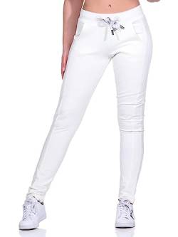 Elbsand Damen Jogginghose ESBria Sweathose Loungewear 70414 00 Cloud White (166) M von Elbsand