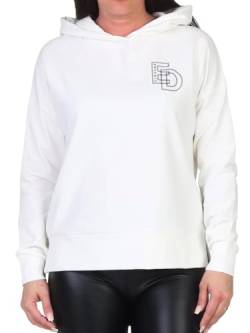 Elbsand Damen Kapuzen-Sweatshirt Hoodie ESWJonna mit Rückenprint 70680 00 Cloud White/Coldwater (16610) XL von Elbsand