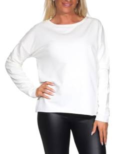 Elbsand Damen Sweatshirt ESWRiane Pullover mit Rückenprint 70509 00 Cloud White (166) M von Elbsand