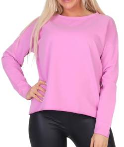 Elbsand Damen Sweatshirt ESWRiane Pullover mit Rückenprint 70509 00 Pink Mauve (548) M von Elbsand