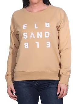 Elbsand Damen Sweatshirt ESYlena Pullover mit Logoprint 70521 00 Dune (244) XL von Elbsand