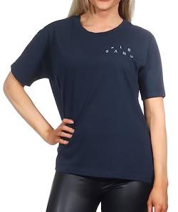 Elbsand Damen T-Shirt ESWLarin Kurzarmshirt mit Logoprint 70584 00 Cold Water DTM (78701) M von Elbsand
