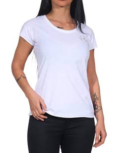 Elbsand Damen T-Shirt ESWRagne Kurzarm-Shirt Rundhals 70429 00 Bright White (111) S von Elbsand