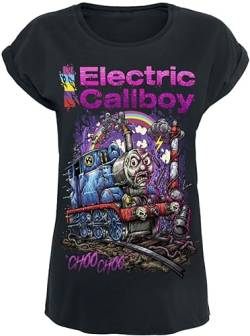 Electric Callboy Choo Choo Frauen T-Shirt schwarz S 100% Baumwolle Band-Merch, Bands von Electric Callboy