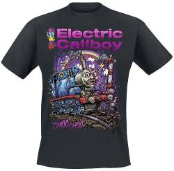 Electric Callboy Choo Choo Männer T-Shirt schwarz S 100% Baumwolle Band-Merch, Bands von Electric Callboy