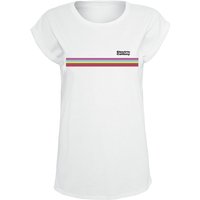 Electric Callboy T-Shirt - Stripe - XS bis XXL - für Damen - Größe M - weiß  - Lizenziertes Merchandise! von Electric Callboy