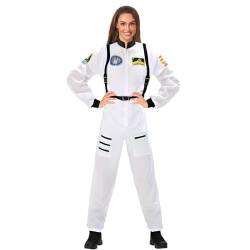 astronauten kostüm damen, astronaut kostüm herren mit tragegurt, ganzkörper kostüm für Faschingskostüme Karneval Fastnacht Kleidung für Erwachsene von Eledreme