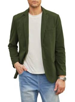 Elegancity Herren Cord Anzugjacke Grün Retro Sakko Freizeit Blazer Regular Fit Winterjacken Mit 3 Taschen M von Elegancity