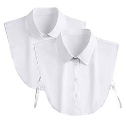 Elegtiskas Abnehmbarer Dickey Kragen halbes Hemd Bluse gefälschter Kragen falsch Abnehmbarer Dickie Für Mädchen und Frauen von Elegtiskas