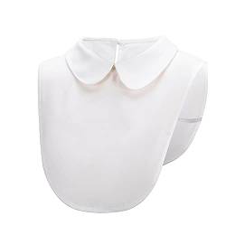 Elegtiskas Half Shirt Bluse Kragen Abnehmbarer Fake Collar Falscher Kragen für Damen und Mädchen von Elegtiskas