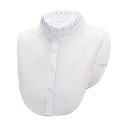 Elegtiskas Half Shirt Bluse Kragen Abnehmbarer Fake Collar Falscher Kragen für Damen und Mädchen von Elegtiskas