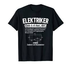 Elektriker Substantiv Handwerker Elektronen Widerstand T-Shirt von Elektriker Strom Elektroniker Majestät Watt Volt