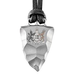 Element of Gods Titan Faustkeil Wappen Württemberg Anhänger mit Lederband in schwarz von Element of Gods