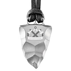 Element of Gods Titan Faustkeil Zimmermann Zunft Anhänger mit Lederband in schwarz von Element of Gods