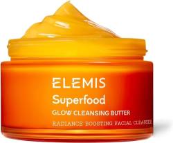 ELEMIS Superfood AHA Glow Cleansing Butter, sulfatfreier Gesichtsreiniger zum Aufhellen, Gesichtsreinigungsbalsam für einen gesunden, tiefenreinigender Butterbalsam zum Nähren der Haut, 90 ml von Elemis