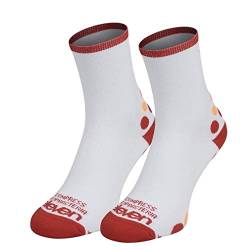 Eleven Kompressionsstrümpfe | Kompressionssocken | Laufsocken | Compression Socks | Strümpfe | Thrombosestrümpfe | Damen | Herren zum Sport, Laufen, Flug, Reise (Solo White, XL (EU 45-48)) von Eleven Sportswear