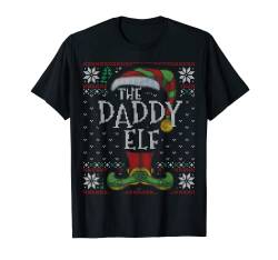 Daddy Elf Family Christmas Matching Ugly Sweater Pajama T-Shirt von Elf Family Christmas Funny Ugly Sweater Store.
