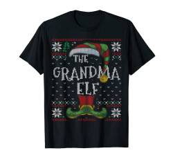 Grandma Elf Family Christmas Matching Ugly Sweater Pajama T-Shirt von Elf Family Christmas Funny Ugly Sweater Store.