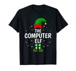 Lustiger Weihnachtspyjama mit der Aufschrift "The Computer Elf" T-Shirt von Elf Family Costume Christmas Holiday Gifts Apparel