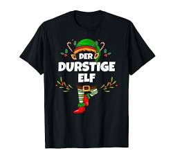 Durstiger Elf Weihnachten Bier Elf Durstig Herren T-Shirt von Elf Geschenk Weihnachten Outfit im Partnerlook