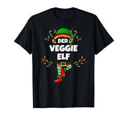 Veggie Elf Lustiges Herren Damen Weihnachts-Elf Xmas Design T-Shirt von Elf Geschenk Weihnachten Outfit im Partnerlook