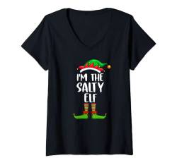 Damen I'm The Salty Elf Shirt Matching Family Group Christmas T-Shirt mit V-Ausschnitt von Elf Matching Family Group Christmas Costume by T&T