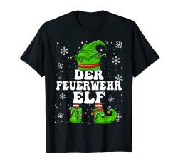 Feuerwehr Elf Herren Design Weihnachten Elf Feuerwehr T-Shirt von Elf Weihnachten Geschenke Im Elf Familien Outfit
