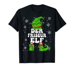 Friseur Elf Herren Design Weihnachten Elf Friseur T-Shirt von Elf Weihnachten Geschenke Im Elf Familien Outfit