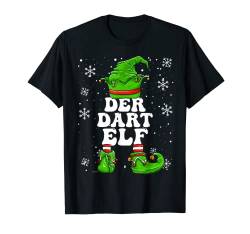 Herren Dart Elf Herren Darts Spielen Elf Design Weihnachten T-Shirt von Elf Weihnachten Geschenke Im Elf Familien Outfit
