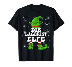 Lagerist Elfe Damen Lager Arbeiterin Elf Design Weihnachten T-Shirt von Elf Weihnachten Geschenke Im Elf Familien Outfit