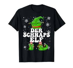 Schnaps Elf Herren Alkohol Elf Design Weihnachten T-Shirt von Elf Weihnachten Geschenke Im Elf Familien Outfit