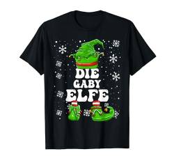 Weihnachten Elf Vorname Gaby Elfe Damen Mädchen T-Shirt von Elf Weihnachten Geschenke Im Elf Familien Outfit