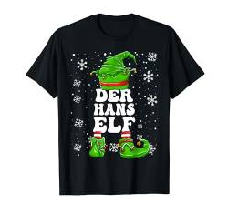 Weihnachten Elf Vorname Hans Elf Herren Jungs Kinder T-Shirt von Elf Weihnachten Geschenke Im Elf Familien Outfit