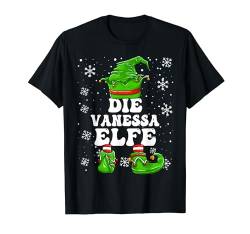 Weihnachten Elf Vorname Vanessa Elfe Damen Mädchen T-Shirt von Elf Weihnachten Geschenke Im Elf Familien Outfit