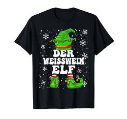 Weißwein Elf Herren Damen Design Weihnachten Elf Wein T-Shirt von Elf Weihnachten Geschenke Im Elf Familien Outfit