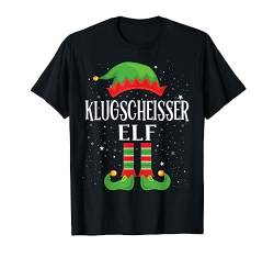 Klugscheißer Elf Outfit Weihnachten Familie Elf Christmas T-Shirt von Elf Weihnachts Tshirt Familien Outfit Elfe