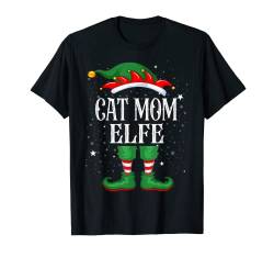 Cat mom Elfe Tshirt Outfit Weihnachten Familie Elf Christmas T-Shirt von Elf Weihnachtsshirt Familien Outfit Partnerlook