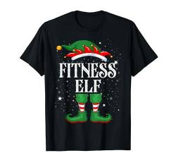 Fitness Elf Tshirt Outfit Weihnachten Familie Elf Christmas T-Shirt von Elf Weihnachtsshirt Familien Outfit Partnerlook