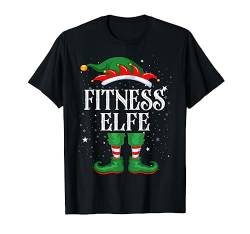 Fitness Elfe Tshirt Outfit Weihnachten Familie Elf Christmas T-Shirt von Elf Weihnachtsshirt Familien Outfit Partnerlook