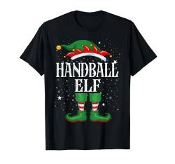Handball Elf Tshirt Outfit Weihnachten Familie Elf Christmas T-Shirt von Elf Weihnachtsshirt Familien Outfit Partnerlook