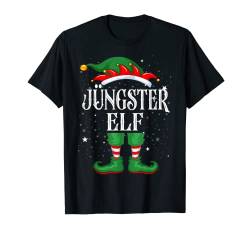 Jüngster Elf Tshirt Outfit Weihnachten Familie Elf Christmas T-Shirt von Elf Weihnachtsshirt Familien Outfit Partnerlook