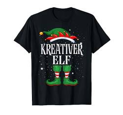 Kreativer Elfe Tshirt Weihnachten Familie Elf Christmas T-Shirt von Elf Weihnachtsshirt Familien Outfit Partnerlook