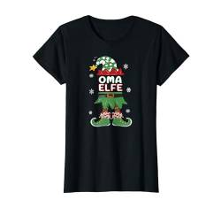 Oma Elfe Outfit Weihnachten Familie Elf Christmas Omas T-Shirt von Elf Weihnachtsshirt Familien Outfit Partnerlook