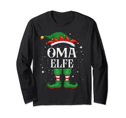 Oma Elfe T-Shirt Outfit Weihnachten Familie Elf Weihnachten Langarmshirt von Elf Weihnachtsshirt Familien Outfit Partnerlook
