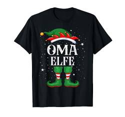 Oma Elfe Tshirt Outfit Weihnachten Familie Elf Christmas T-Shirt von Elf Weihnachtsshirt Familien Outfit Partnerlook
