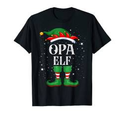 Opa Elf T-Shirt Outfit Weihnachten Familie Elf Weihnachten T-Shirt von Elf Weihnachtsshirt Familien Outfit Partnerlook