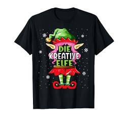 Kreative Elfe Tshirt Outfit Weihnachten Familie Christmas T-Shirt von Elf Weihnachtsshirt Familien Partnerlook Outfit