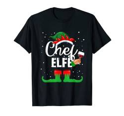 Herren Chef Elfe Kostüm Weihnachten Pyjama Xmas Mama Elf Glühwein T-Shirt von Elfe Familien Partnerlook Weihnachten Pyjama