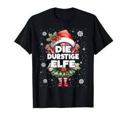 Durstige Elfe Weihnachten Elfen & Weihnachtselfen T-Shirt von Elfe Weihnachtsoutfit Wichtel & Mehr